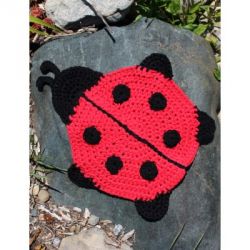 Ladybug Dishcloth