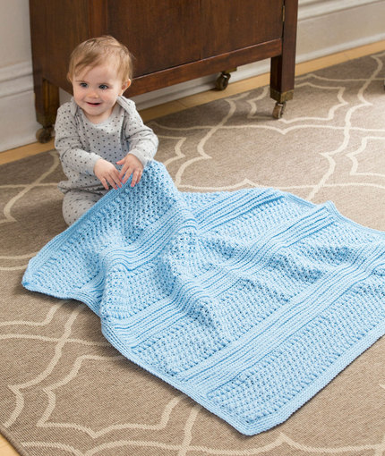 Crochet Patterns Galore - Faux Ribbed Baby Blanket