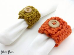 Harvest Button Napkin Ring