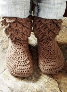 Short Crocodile Boots