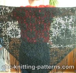 Black Motif Shawl