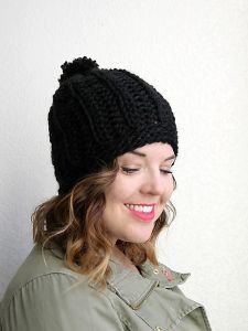 Chunky Ribbed Slouch Hat