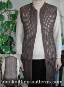 Crochet Shell Lace Vest