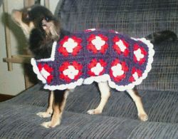 Patriotic Granny Square Sweater for Chi’s