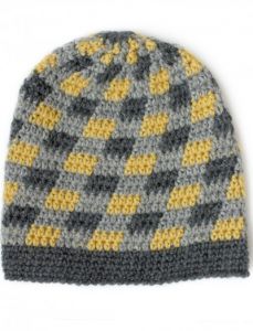 Plaid Slouchy Beanie