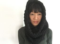 Super chunky hooded cowl