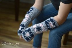 Starburst Granny Square Arm Warmers