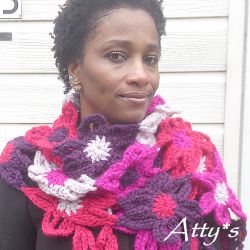 Chunky Flower Scarf