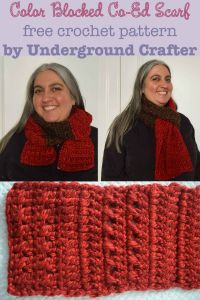 Color Blocked Co-Ed Scarf