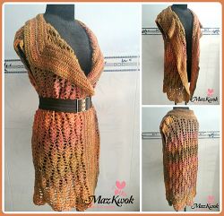 Sand Waves Long Vest