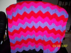 Bev's Baby Ripple Afghan