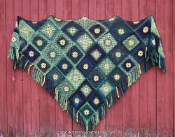 Summer Meadow Motif Shawl