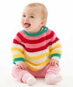 Colorful Striped Pullover