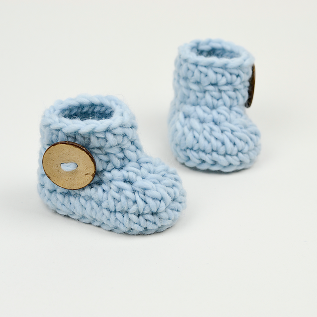 easy crochet baby booties