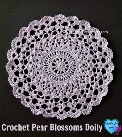 Pear Blossoms Doily