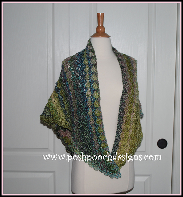 Crochet Patterns Galore - Watercolor Forest Shawl