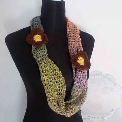 Twisty Mesh Infinity Scarf