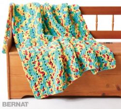 Bright Beginnings Crochet Blanket