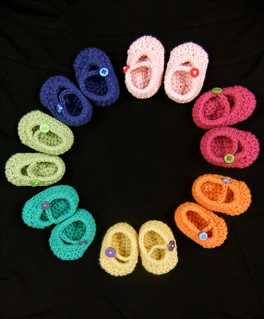 free crochet doll shoes pattern