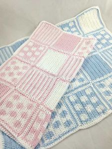 Baby Spot and Stripe Blanket