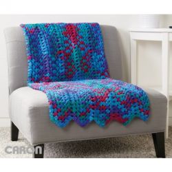 Granny Stitch Chevron Blanket