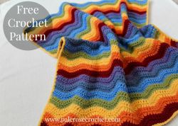 Rainbow Ripple Baby Blanket