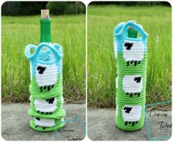 Shelia Sheep Bottle Cozy