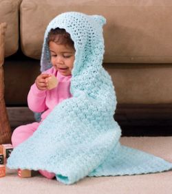 Crochet Hooded Baby Blanket