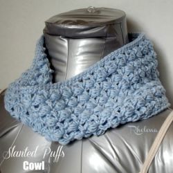 Slanted Puffs Cowl