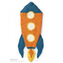 Blast Off Crochet Snuggle Sack