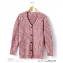 Child's Crochet V-Neck Cardigan