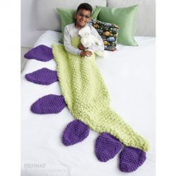 Dino Tail Crochet Snuggle Sack