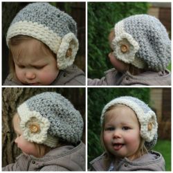 Mini Kids Flower Slouchy