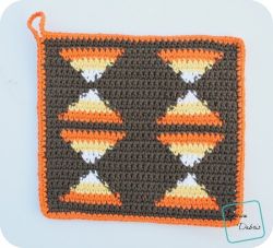 Candy Corn Hot Pad