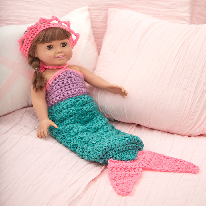 Crochet Patterns Galore Mermaid Doll Outfit