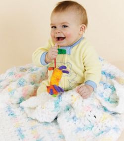 Crochet Contented Baby Blanket