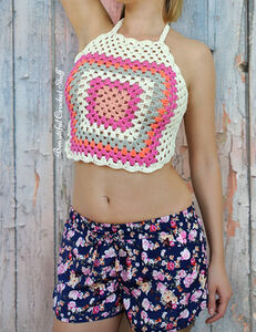 Granny Square Halter Top