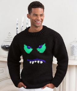 Monster Face Sweater