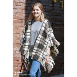 Plaid Blanket Poncho