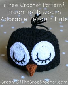 Preemie/Newborn Adorable Penguin Hats