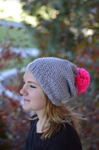 Autumn Frost Slouchy Hat