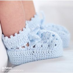 Granny Motif Crochet Booties