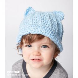 Baby Crochet Kitty Hat