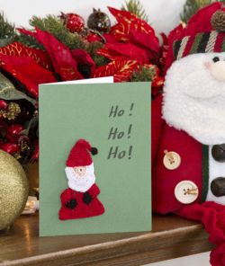Santa Christmas Card Motif