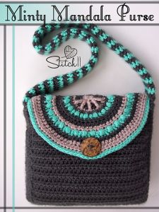 Minty Mandala Purse