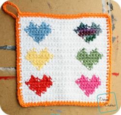 Pretty Hearts Hot Pad