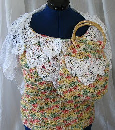 Peppercorn Top, Shrug and Purse Set