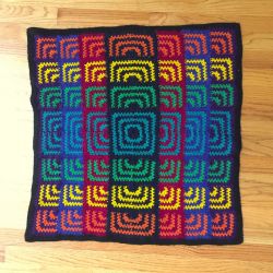 Rainbow Sunburst Blanket