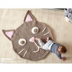 Purrrfect Crochet Play Rug