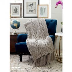 Crochet Cablework Blanket